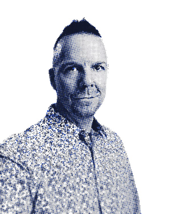 Dirk Peter, Portrait im Zeitungsraster